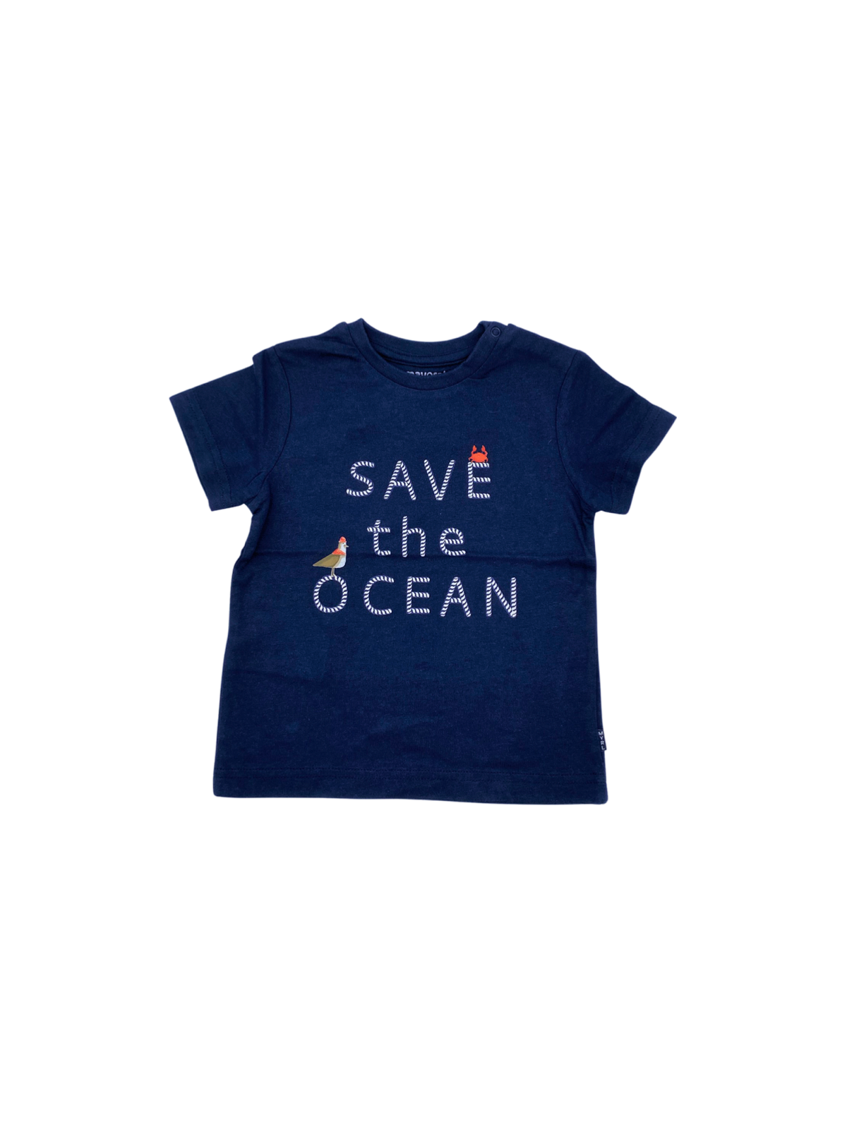 MAYORAL NEWBORN BLUZKA KOSZULKA T-SHIRT NA KRÓTKI RĘKAW DLA CHŁOPCA GRANAT 1670 /87