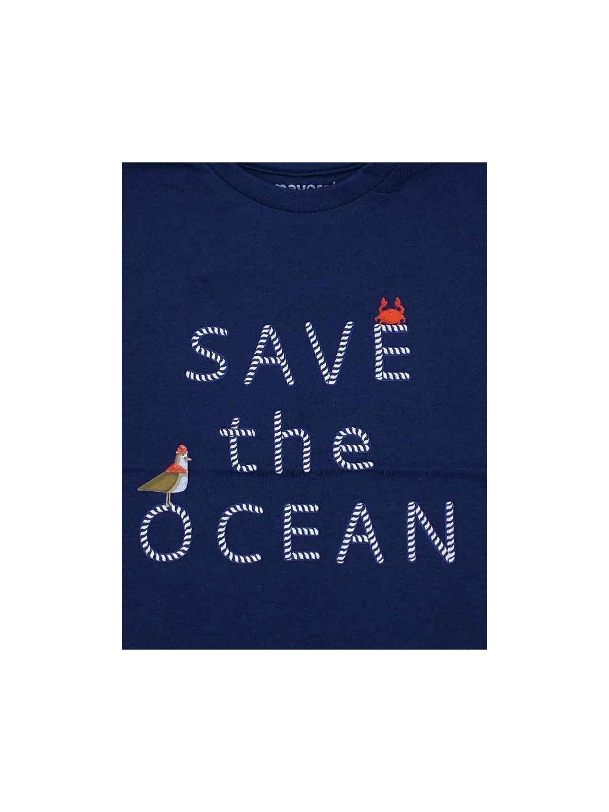 MAYORAL NEWBORN BLUZKA KOSZULKA T-SHIRT NA KRÓTKI RĘKAW DLA CHŁOPCA GRANAT 1670 /87