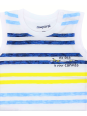 MAYORAL NEWBORN BLUZKA KOSZULKA T-SHIRT BEZ RĘKAWA DLA CHŁOPCA ŻÓŁTE PASKI