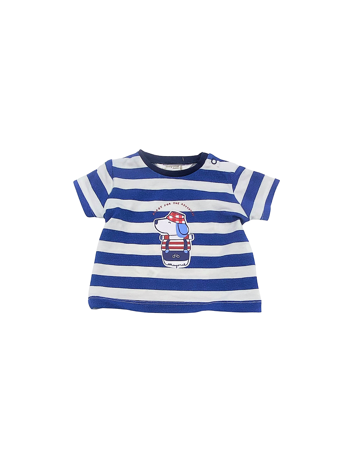 MAYORAL NEWBORN BLUZKA KOSZULKA T-SHIRT NA KRÓTKI RĘKAW DLA CHŁOPCA PASKI KOSZULKA02