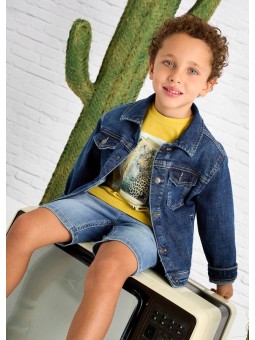 MAYORAL KURTKA JEANS DLA CHŁOPCA GRANAT 3421/23