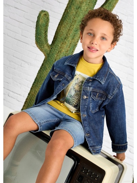 MAYORAL KURTKA JEANS DLA CHŁOPCA GRANAT 3421/23