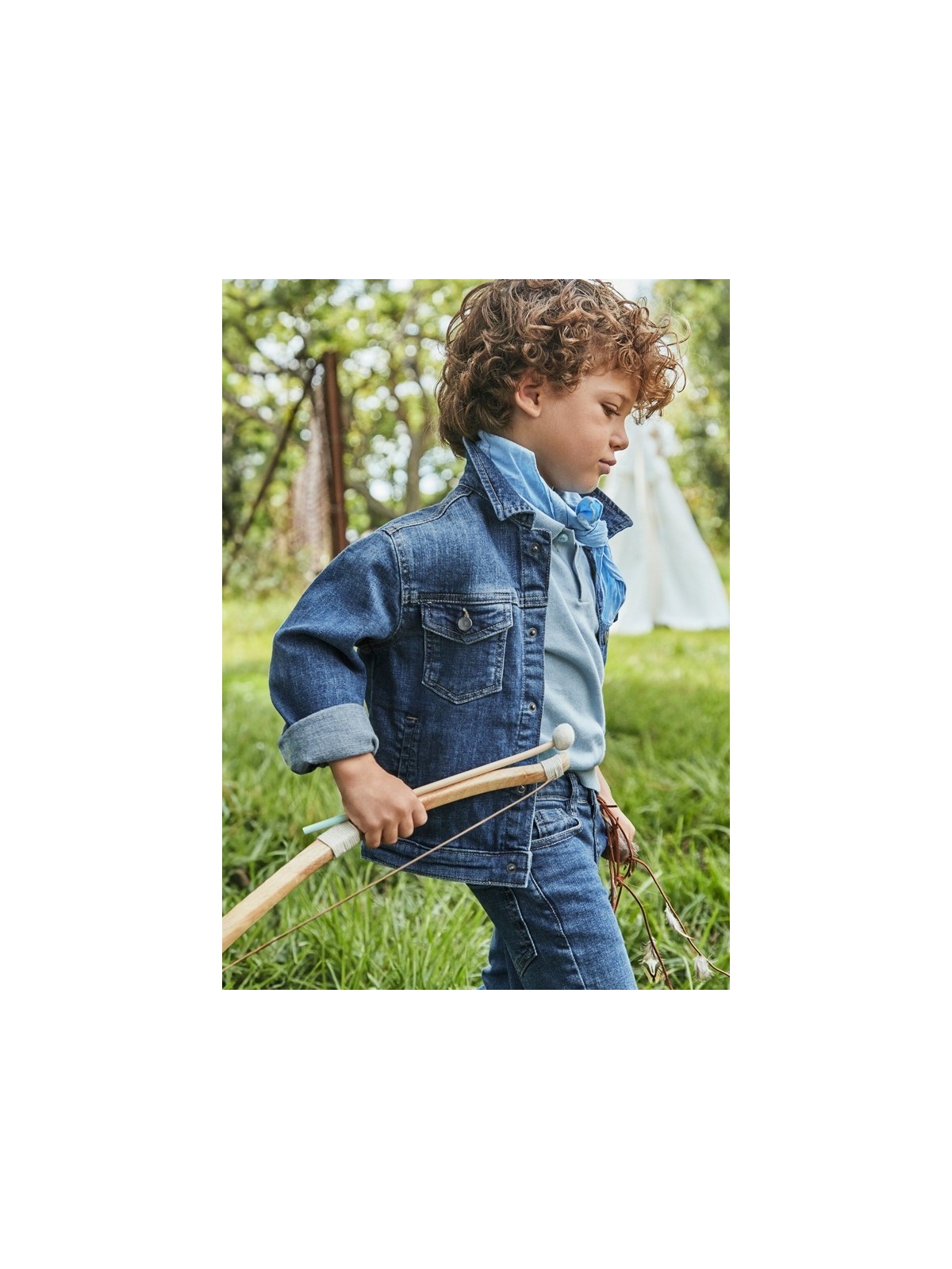 MAYORAL KURTKA JEANS DLA CHŁOPCA GRANAT 3421/23