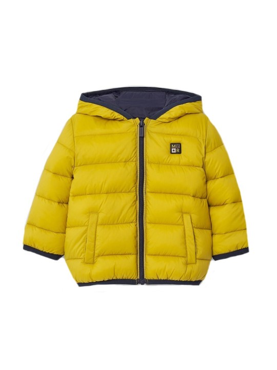 MAYORAL BABY KURTKA Z KAPTUREM DLA CHŁOPCA PIKOWANA 2487/61
