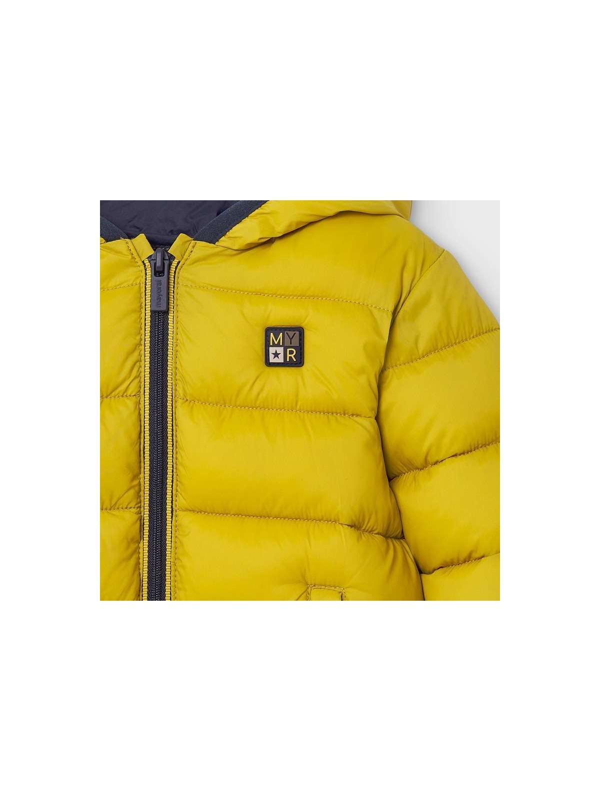 MAYORAL BABY KURTKA Z KAPTUREM DLA CHŁOPCA PIKOWANA 2487/61