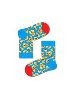 HAPPY SOCKS SKARPETKI NIEBIESKIE W KOLOROWE WZORY Pizza Love KPLS01-6700