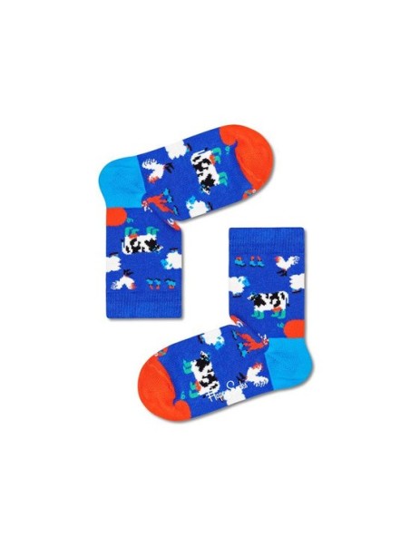 HAPPY SOCKS SKARPETKI NIEBIESKIE W KOLOROWE WZORY Farmcrew KFCR01-6500
