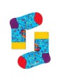 HAPPY SOCKS SKARPETKI NIEBIESKIE W KOLOROWE WZORY KCRL01-6700