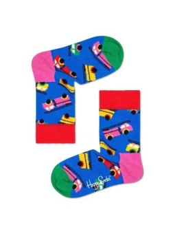 HAPPY SOCKS SKARPETKI NIEBIESKIE W KOLOROWE WZORY KFIR01-6300