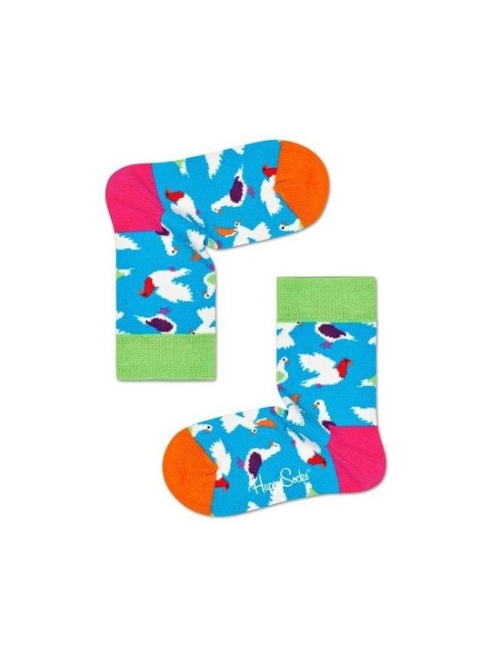 HAPPY SOCKS SKARPETKI NIEBIESKIE W KOLOROWE WZORY KPIO01-6700