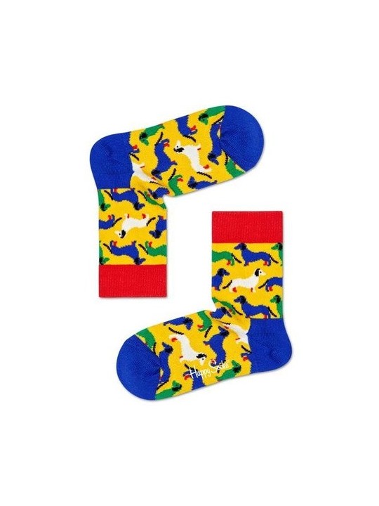 HAPPY SOCKS SKARPETKI ŻÓŁTE W KOLOROWE WZORY KHOU01-2000