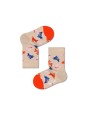 HAPPY SOCKS SKARPETKI BEŻOWE W KOLOROWE WZORY Wool Bunny KWBUN22-1700