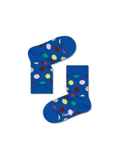 HAPPY SOCKS SKARPETKI NIEBIESKIE W KOLOROWE WZORY Wool Big Dot KWBDO22-6301