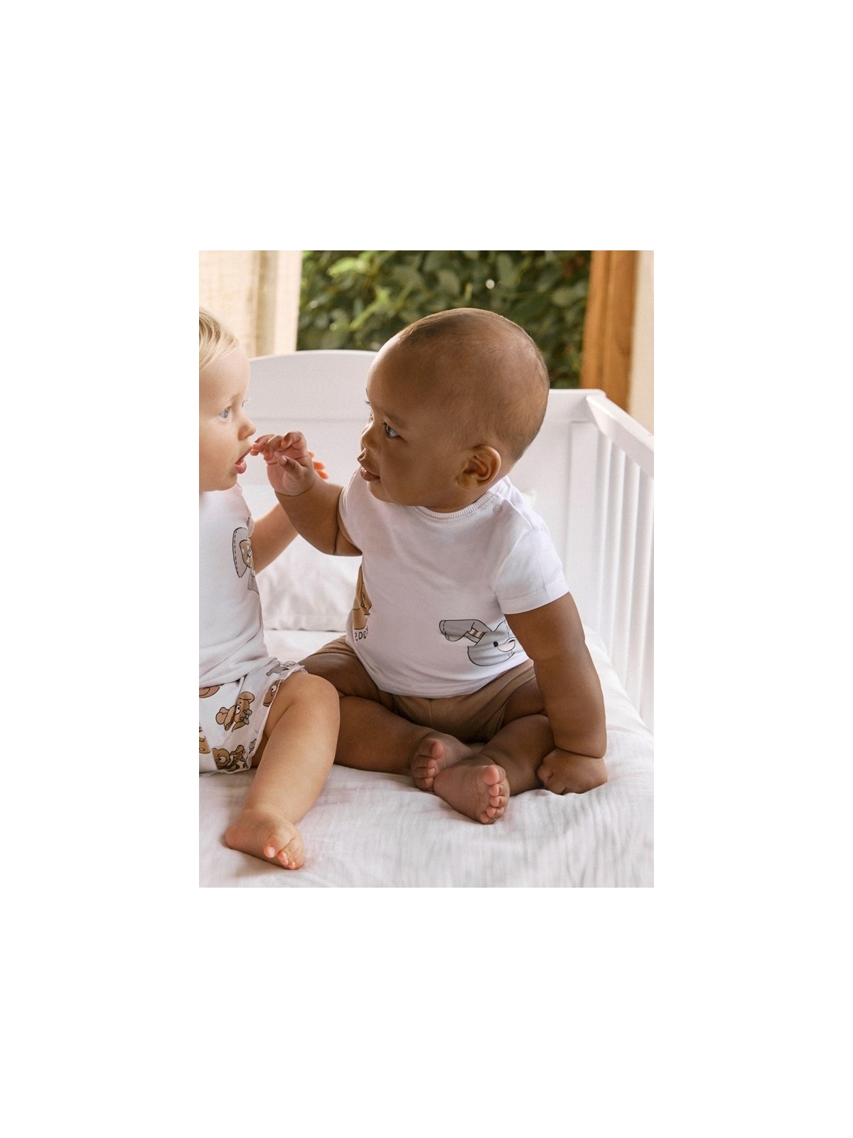 MAYORAL NEWBORN KOMPLET LETNI DLA CHŁOPCA KOSZULKA I SPODNIE MISIE 1206/49