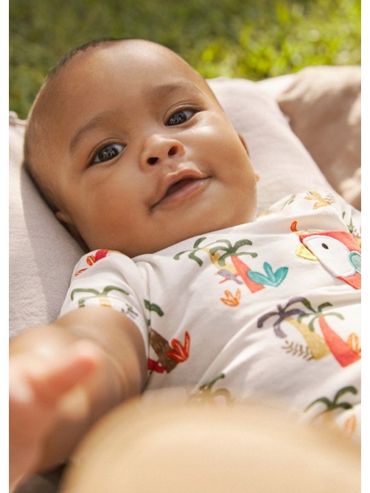 MAYORAL NEWBORN KOMPLET LETNI DLA CHŁOPCA KOSZULKA PLUS SPODENKI JEANS 1216/72