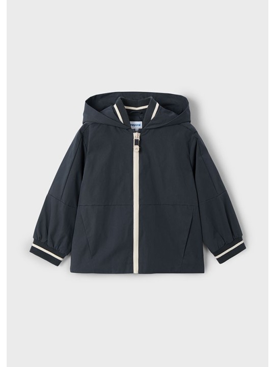 MAYORAL KURTKA PRZECWWIATROWA PRZEJŚCIOWA Z KAPTUREM DLA CHŁOPCA GRAFIT 3428/40