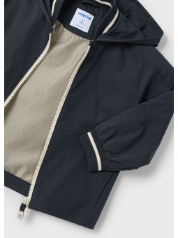 MAYORAL KURTKA PRZECWWIATROWA PRZEJŚCIOWA Z KAPTUREM DLA CHŁOPCA GRAFIT 3428/40