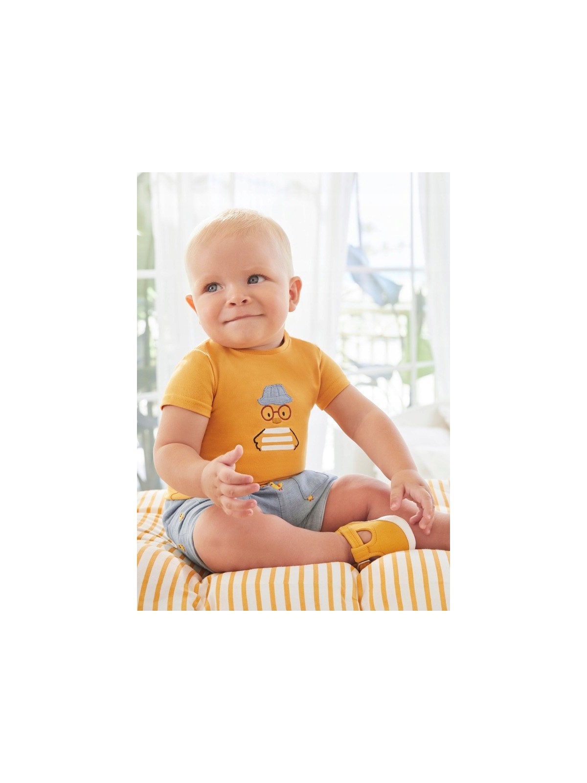 MAYORAL NEWBORN KOMPLET LETNI DLA CHŁOPCA KOSZULKA PLUS SPODENKI  1208/64