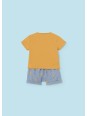 MAYORAL NEWBORN KOMPLET LETNI DLA CHŁOPCA KOSZULKA PLUS SPODENKI  1208/64