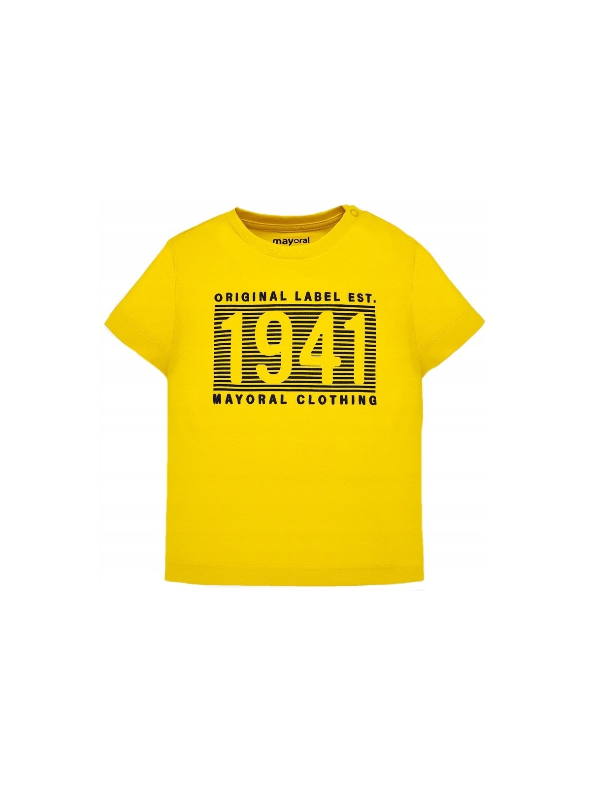MAYORAL BABY  BLUZKA KOSZULKA T-SHIRT NA KRÓTKI RĘKAW DLA CHŁOPCA ŻÓŁTA 106/24