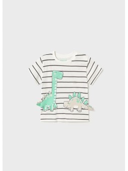 MAYORAL BABY BLUZKA KOSZULKA T-SHIRT NA KRÓTKI RĘKAW DLA CHŁOPCA PASKI 1061