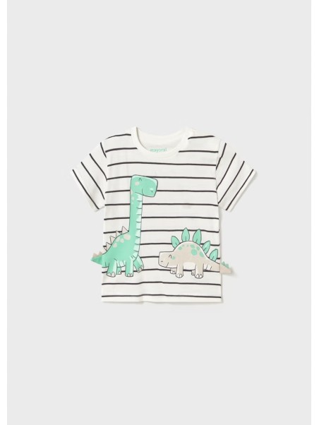 MAYORAL BABY BLUZKA KOSZULKA T-SHIRT NA KRÓTKI RĘKAW DLA CHŁOPCA PASKI 1061