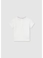 MAYORAL NEWBORN BLUZKA KOSZULKA T-SHIRT NA KRÓTKI RĘKAW DLA CHŁOPCA BEŻ KREM 1072/66