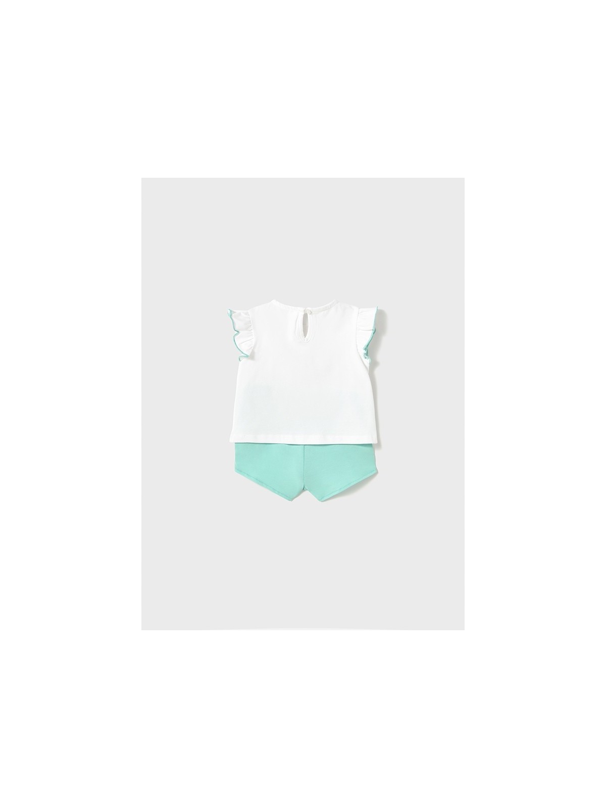 MAYORAL NEWBORN KOMPLET LETNI DLA DZIEWCZYNKI BLUZKA I SPODENKI 1671