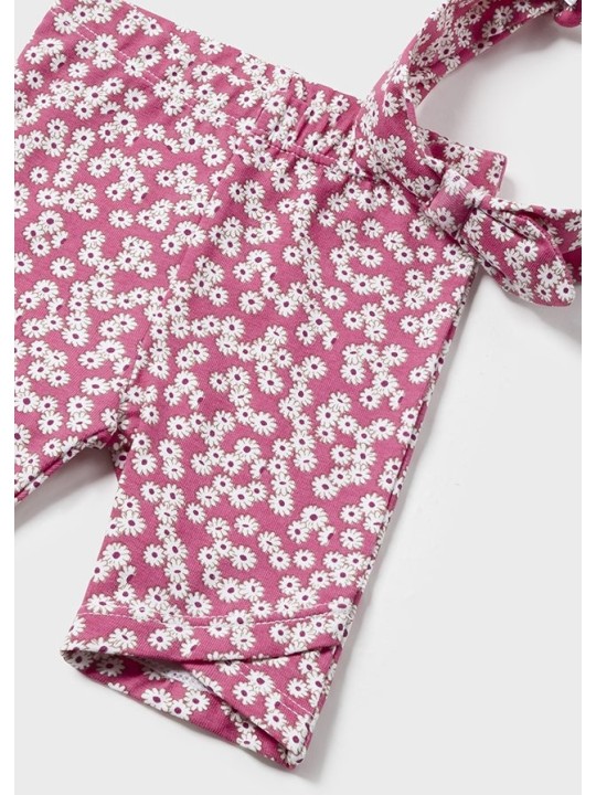 MAYORAL NEWBORN KOMPLET LETNI DLA DZIEWCZYNKI KOSZULKA LEGINSY OPASKA 1792/14