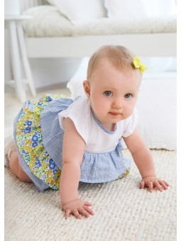 MAYORAL NEWBORN SUKIENKA LETNIA DLA DZIEWCZYNKI KWIATKI PASECZKI 1898/34