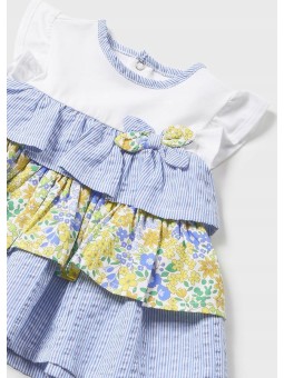 MAYORAL NEWBORN SUKIENKA LETNIA DLA DZIEWCZYNKI KWIATKI PASECZKI 1898/34