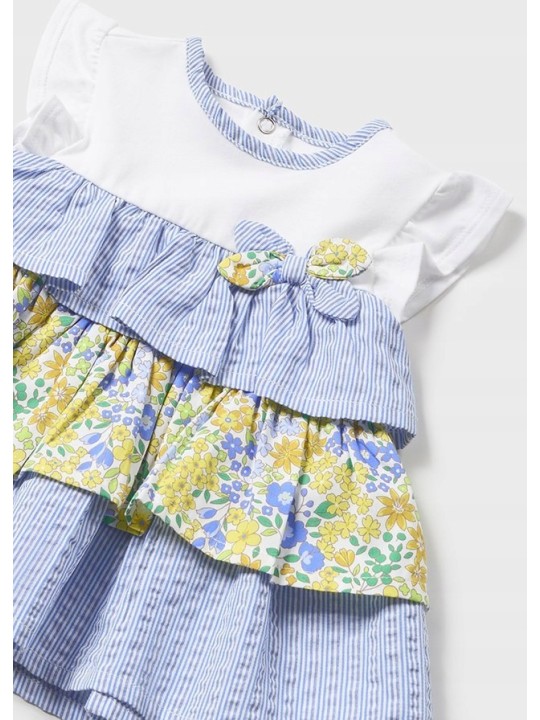 MAYORAL NEWBORN SUKIENKA LETNIA DLA DZIEWCZYNKI KWIATKI PASECZKI 1898/34