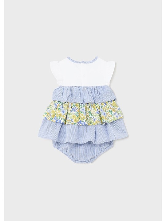 MAYORAL NEWBORN SUKIENKA LETNIA DLA DZIEWCZYNKI KWIATKI PASECZKI 1898/34