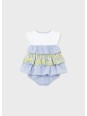 MAYORAL NEWBORN SUKIENKA LETNIA DLA DZIEWCZYNKI KWIATKI PASECZKI 1898/34