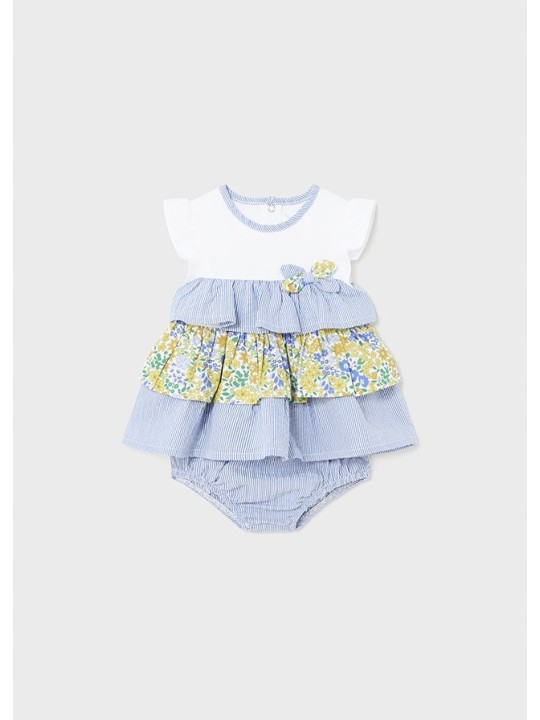 MAYORAL NEWBORN SUKIENKA LETNIA DLA DZIEWCZYNKI KWIATKI PASECZKI 1898/34