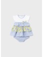 MAYORAL NEWBORN SUKIENKA LETNIA DLA DZIEWCZYNKI KWIATKI PASECZKI 1898/34