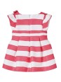 MAYORAL BABY SUKIENKA WIZYTOWA DLA DZIEWCZYNKI W BIAŁO RÓŻOWE PASKI SUKIENKA010