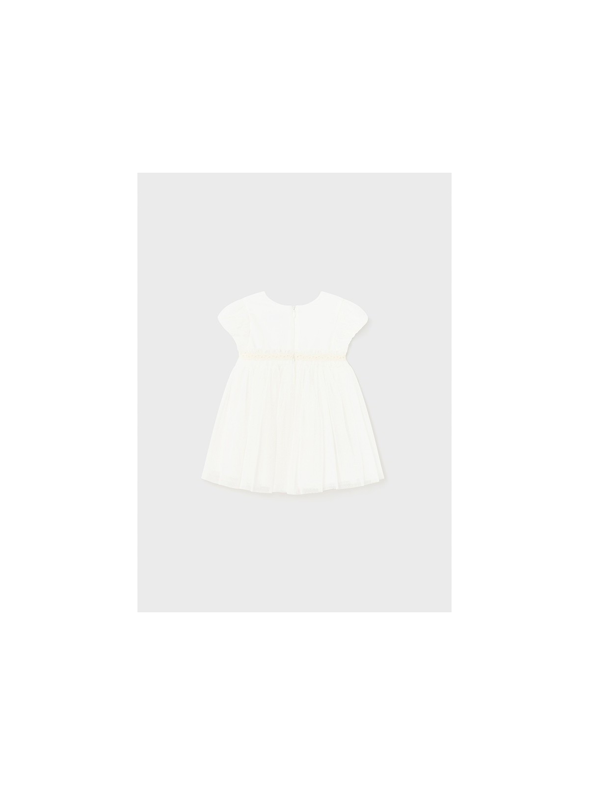 MAYORAL  BABY SUKIENKA WIZYTOWA DLA DZIEWCZYNKI KREMOWA TIUL 1904/64