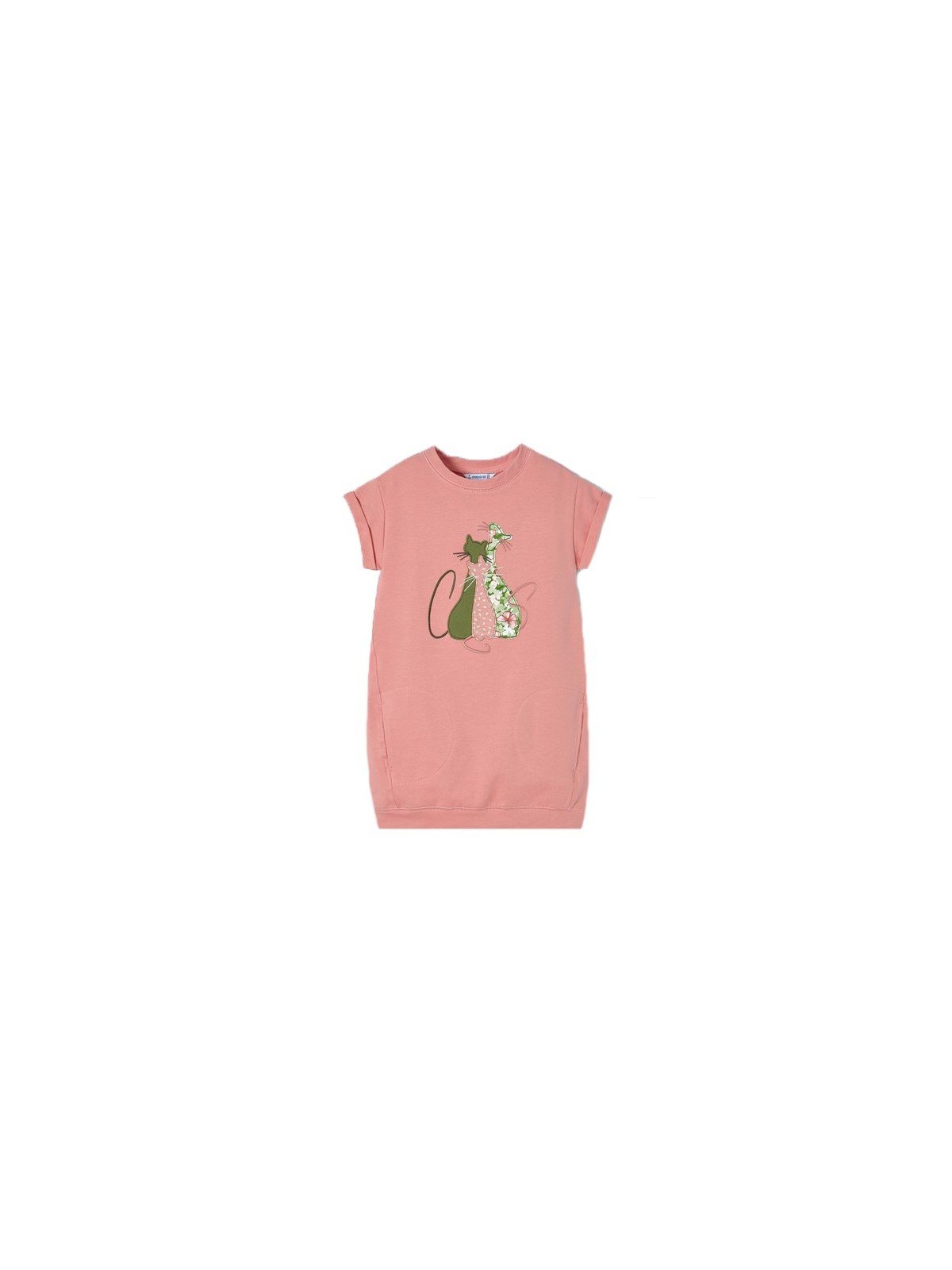 MAYORAL SUKIENKA DLA DZIEWCZYNKI BAWEŁNIANA KOTY 3942 /10