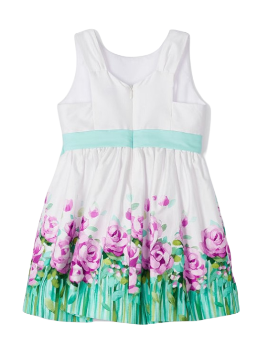 MAYORAL SUKIENKA DLA DZIEWCZYNKI WIZYTOWA KWIATY BAWEŁNIANA 3915 /91