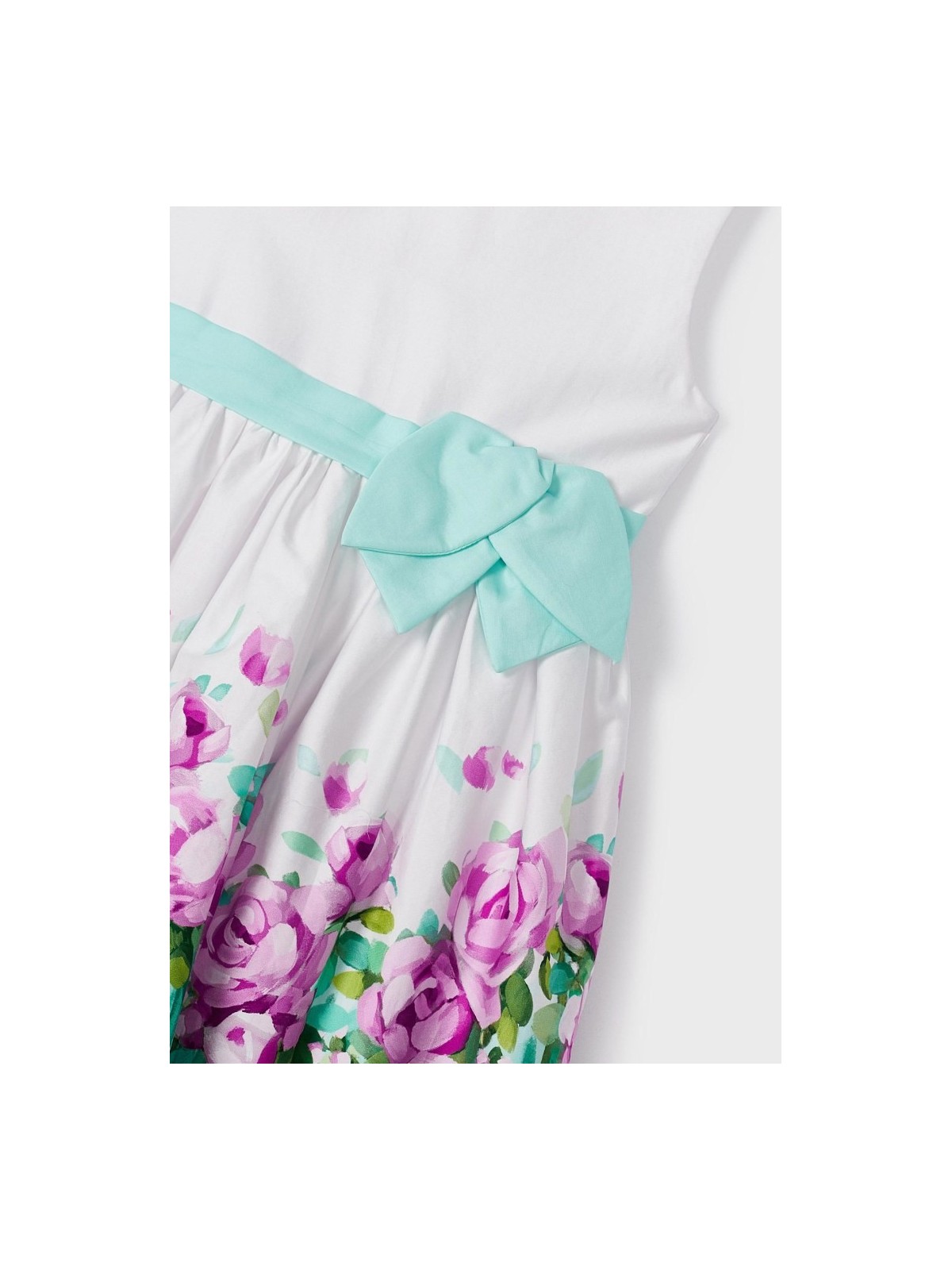 MAYORAL SUKIENKA DLA DZIEWCZYNKI WIZYTOWA KWIATY BAWEŁNIANA 3915 /91