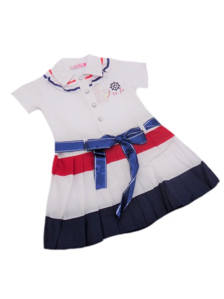 PINK BABY SUKIENKA   DLA DZIEWCZYNKI MARYNARSKA  000392