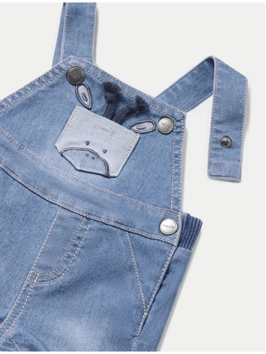 MAYORAL NEWBORN SPODENKI OGRODNICZKI DLA CHŁOPCA PLUS KOSZULKA  1624/61