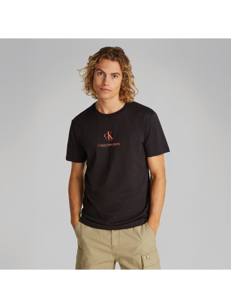 CALVIN KLEIN T-SHIRT DLA CHŁOPCA Z LOGO CZARNY J30J327469