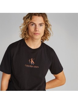 CALVIN KLEIN T-SHIRT DLA CHŁOPCA Z LOGO CZARNY J30J327469