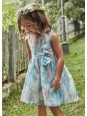MAYORAL SUKIENKA WIZYTOWA DLA DZIEWCZYNKI BEŻ BŁĘKIT  3913