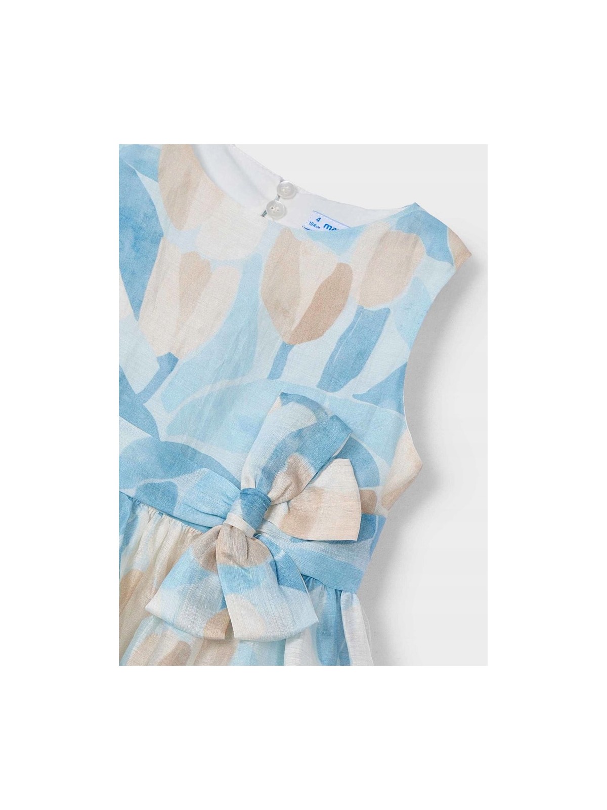 MAYORAL SUKIENKA WIZYTOWA DLA DZIEWCZYNKI BEŻ BŁĘKIT  3913