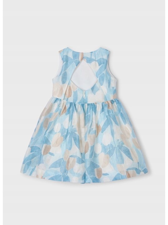 MAYORAL SUKIENKA WIZYTOWA DLA DZIEWCZYNKI BEŻ BŁĘKIT  3913