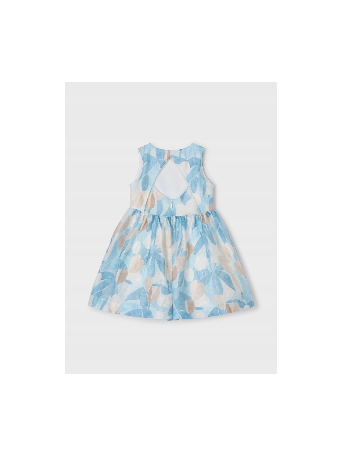 MAYORAL SUKIENKA WIZYTOWA DLA DZIEWCZYNKI BEŻ BŁĘKIT  3913