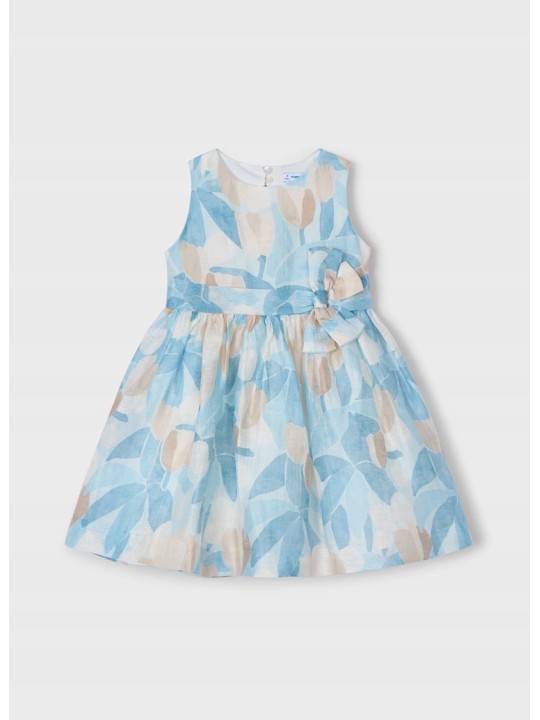 MAYORAL SUKIENKA WIZYTOWA DLA DZIEWCZYNKI BEŻ BŁĘKIT  3913